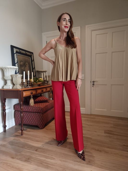 Camisole with pleated detail